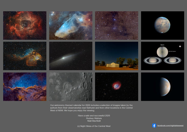 Night Skies West Calendar 2026