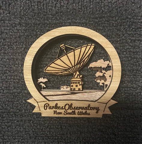 Parkes Observatory Wooden Magnet