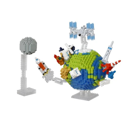 Nanoblock - Planet Earth and the Moon