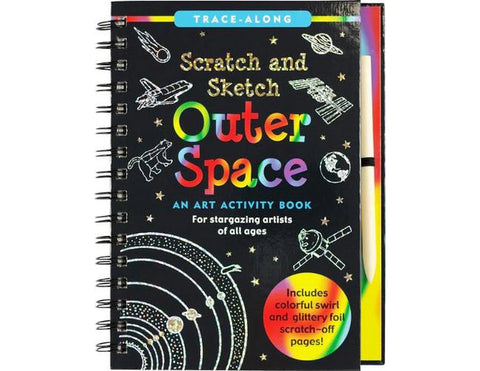 Scratch and Sketch Outer Space Activity Book