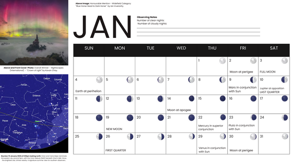 2026 Astronomy Calendar - CSIRO Parkes Dish Shop