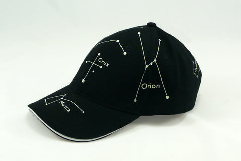 CSIRO Parkes Radio Telescope Glow In The Dark Adult Cap - Black